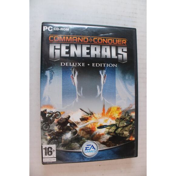 Command & Conquer Generals & Zero Hour - Deluxe Edition PC CD 4 Discs - Picture 1 of 10